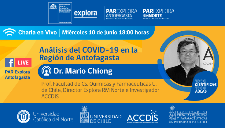 Charla en Vivo  “Análisis del COVID-19 en la Región de Antofagasta”