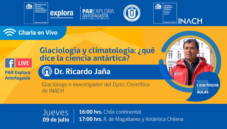 Charla en Vivo “Glaciología y climatología: ¿qué dice la ciencia antártica?”