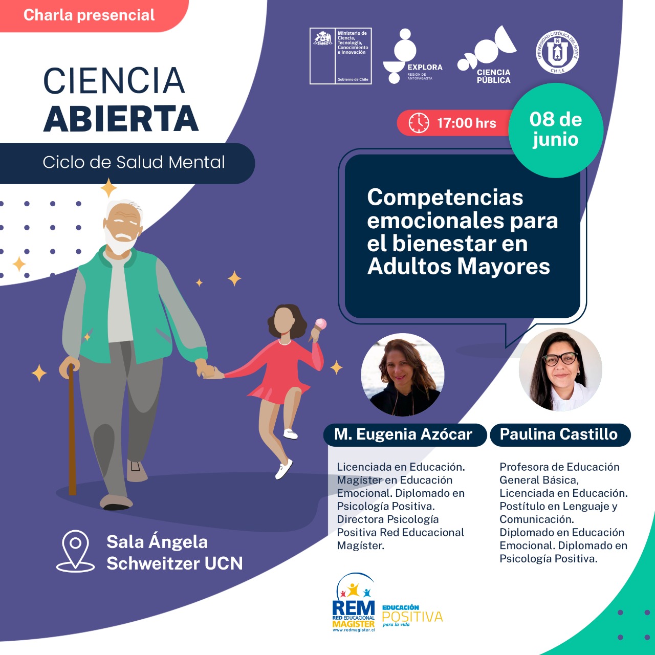 Charla presencial en la UCN cierra ciclo de Salud Mental de Explora Antofagasta