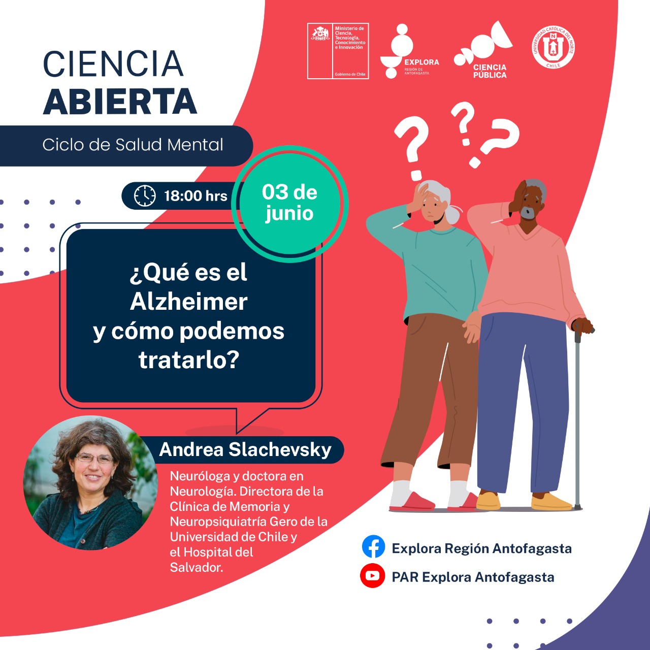 Pionera en estudio del Alzheimer en Chile dictará charla para Explora Antofagasta