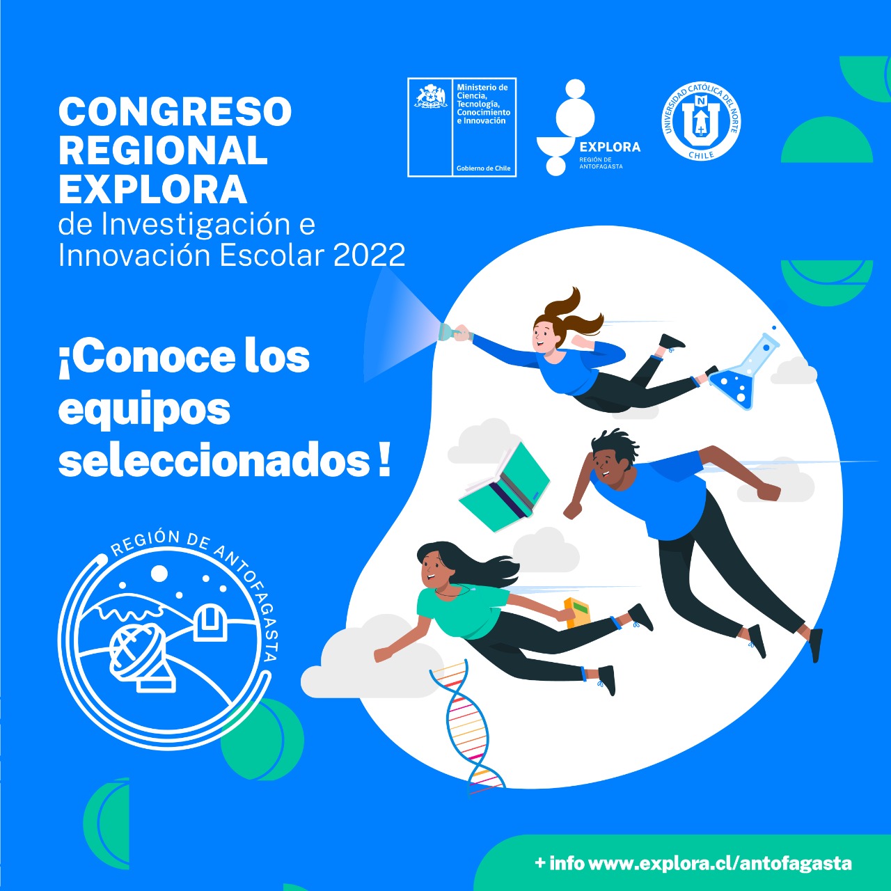 Conoce los proyectos seleccionados para el Congreso Regional 2022 de Explora Antofagasta