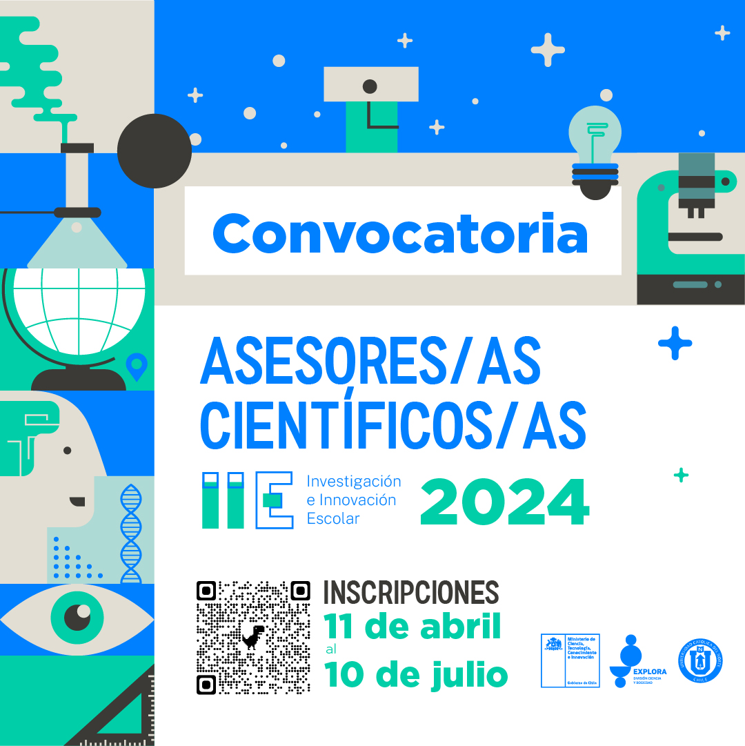 ¡Participa como Asesor/a Científico/a en los Proyectos de Investigación e Innovación Escolar 2024!