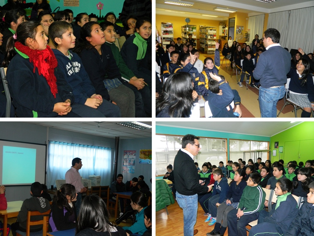 Académico de la U. Mayor dictó motivadoras charlas en varias escuelas de la región