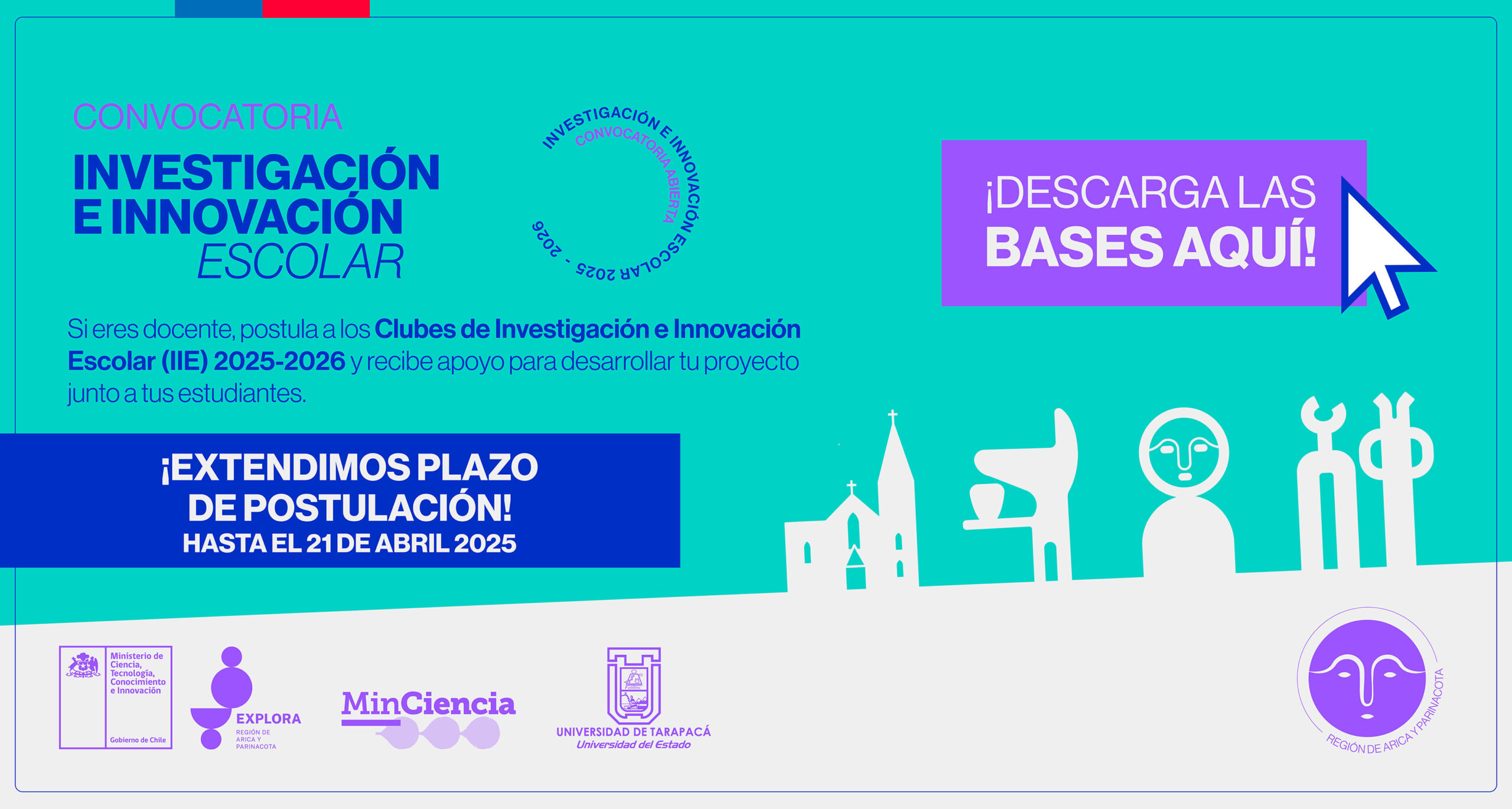 ¡Postula a los Clubes Explora de Investigación e Innovación Escolar 2025-2026!