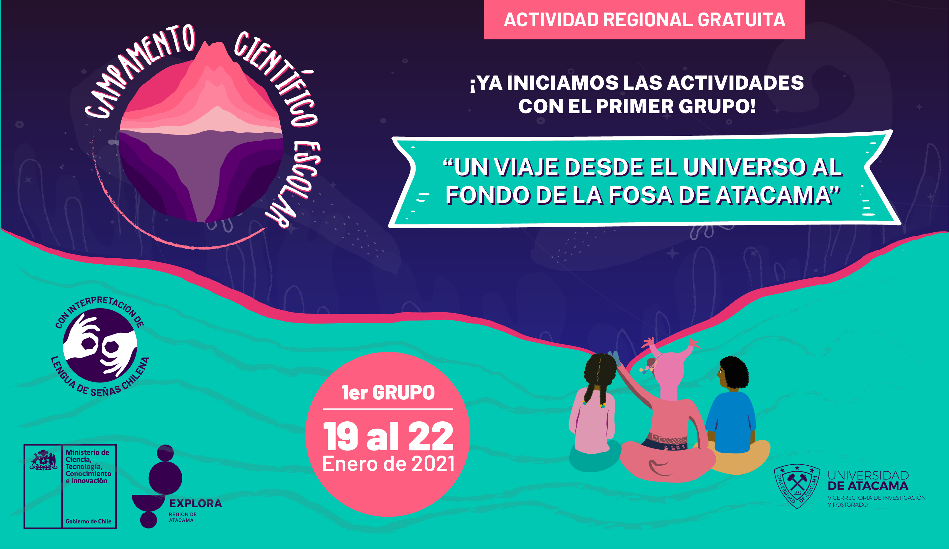 Estudiantes aprendieron de ciencias en formato remoto con primer campamento virtual de Explora Atacama