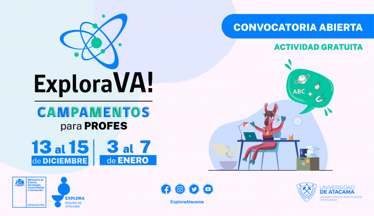 Postulación al Campamento para Profes Explora Va!