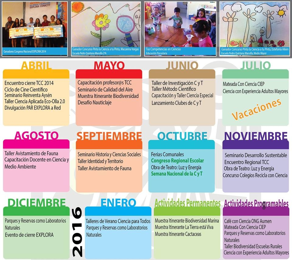 Descarga calendario de actividades y ficha de inscripción PAR EXPLORA Aysén 2015