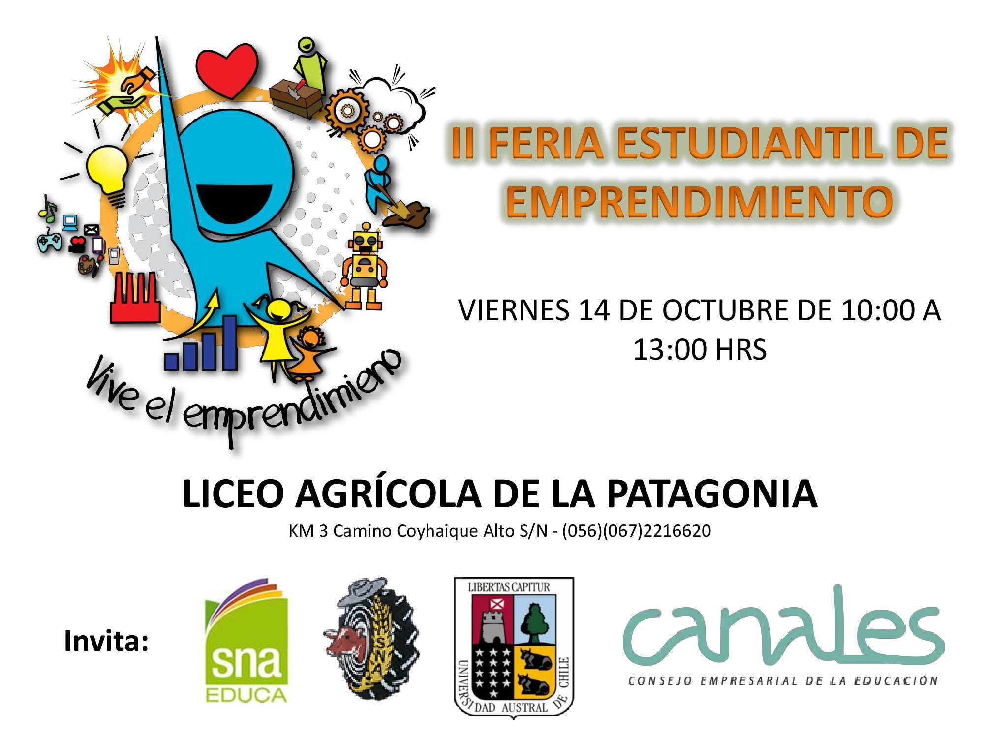 Liceo Agrícola de la Patagonia abre sus puertas con Feria Estudiantil de Emprendimiento