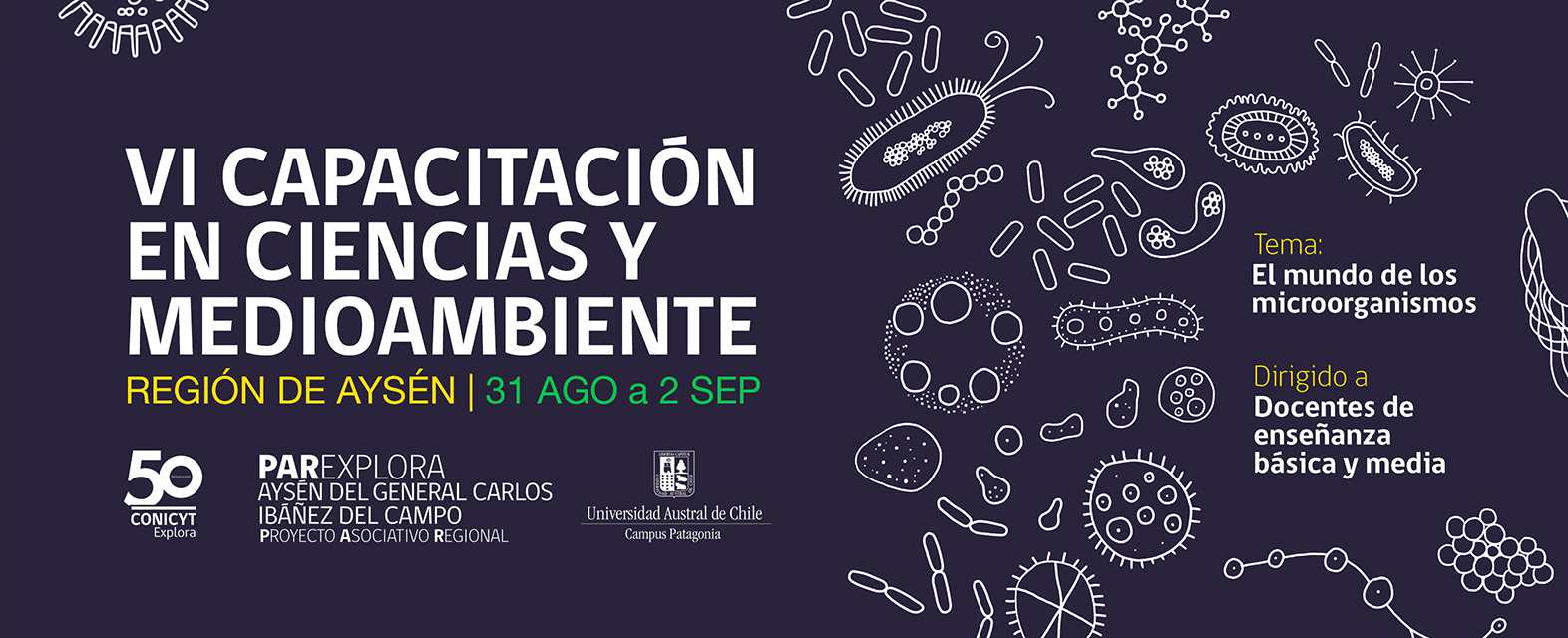 Profundiza tus conocimientos en microorganismos: Postula a la VI Capacitación en Ciencias y Medioambiente