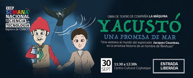 Obra de teatro gratuita marcará inicio de la Semana de la Ciencia en Coyhaique