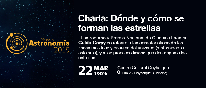 Día de la Astronomía 2019: Premio Nacional de Ciencias dictará charlas en Coyhaique y Puerto Aysén