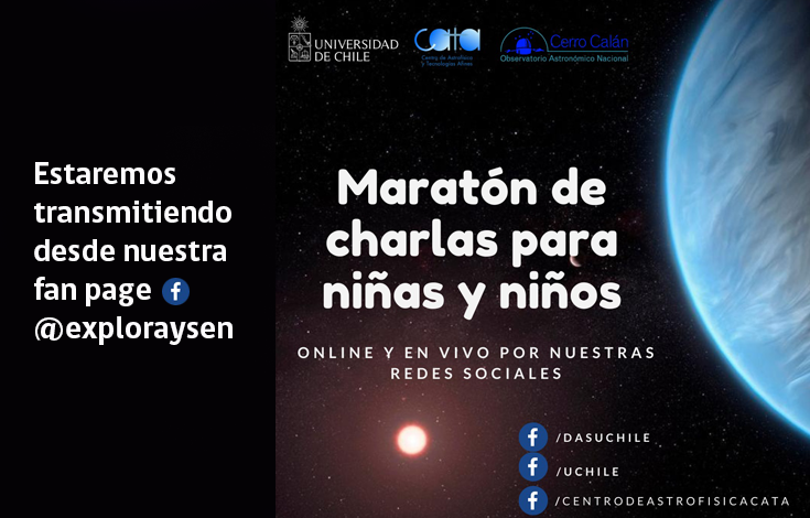 U. de Chile y el Centro de Astrofísica realizarán maratón de charlas online de astronomía para niñ@s