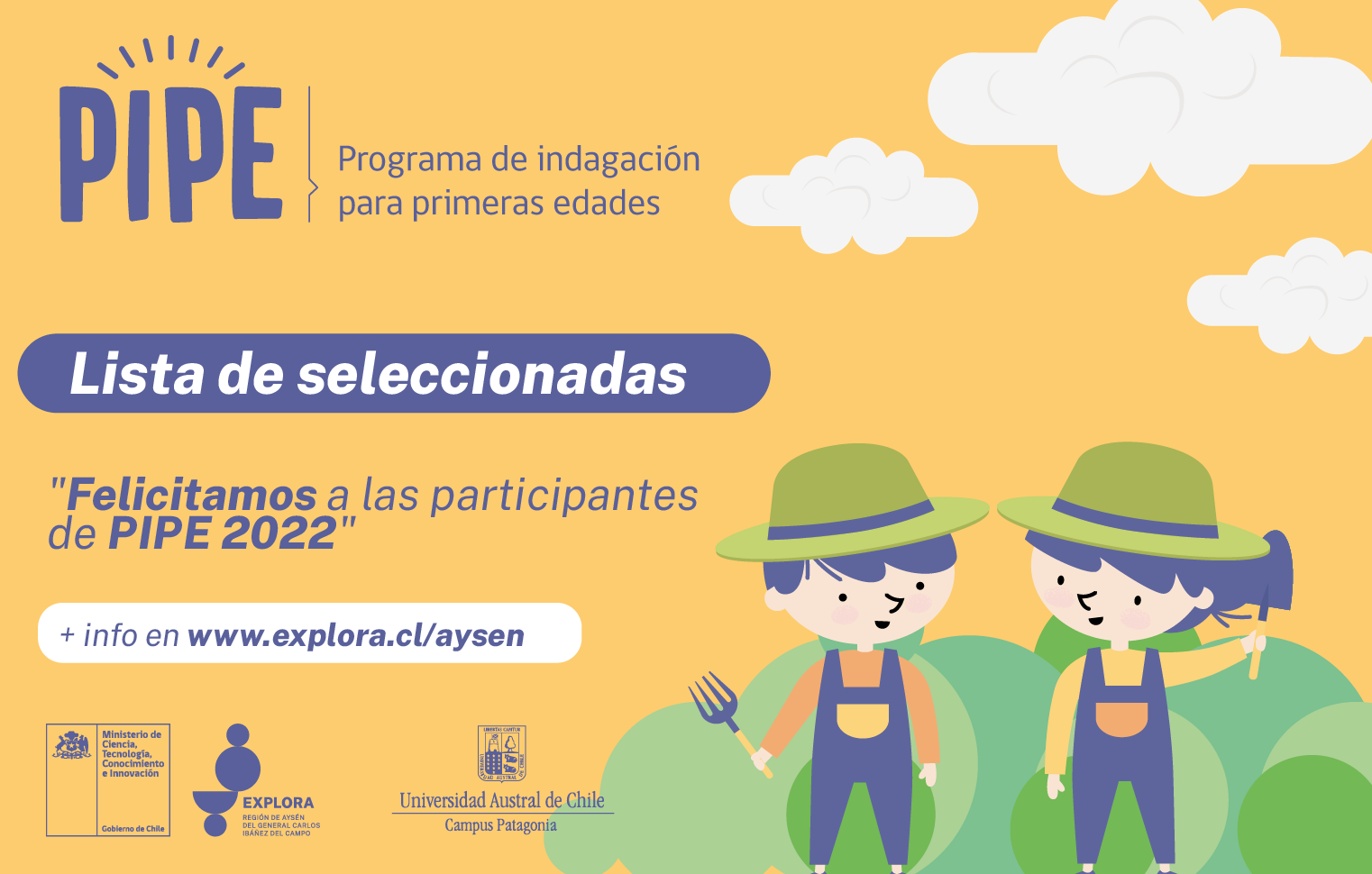 Convocatoria abierta: Postula al Programa de Indagación para Primeras Edades 2022 de Explora Aysén