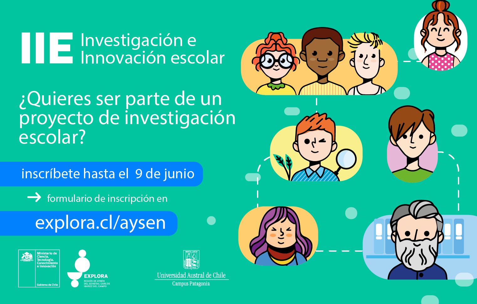 Comparte tu pasión por las ciencias y postula a ser un/a asesor/a científico/a del Programa de Investigación e Innovación Escolar (IIE) 2022
