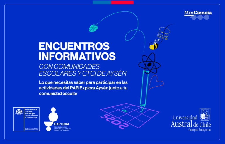 Inscríbete para participar en los encuentros informativos con comunidades escolares y CTCI Aysén