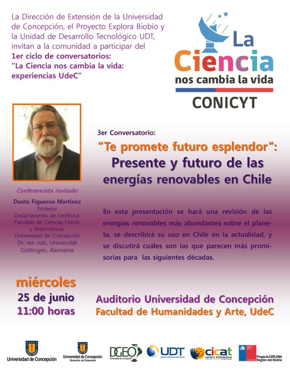 3er Conversatorio "La Ciencia nos cambia la vida: Experiencias UdeC"