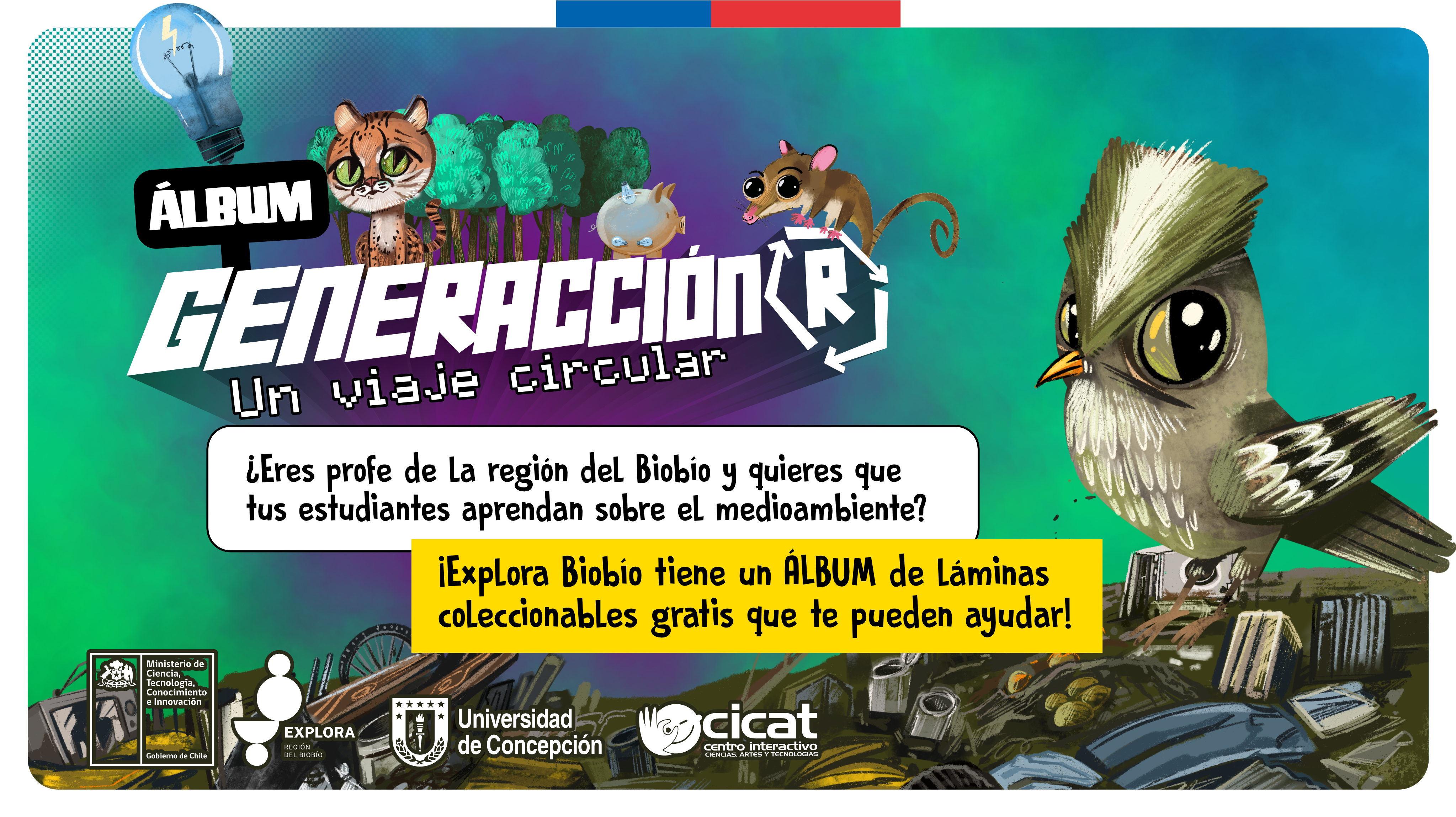 CONVOCATORIA: Postula para recibir el álbum coleccionable “Generación R: Un viaje circular”