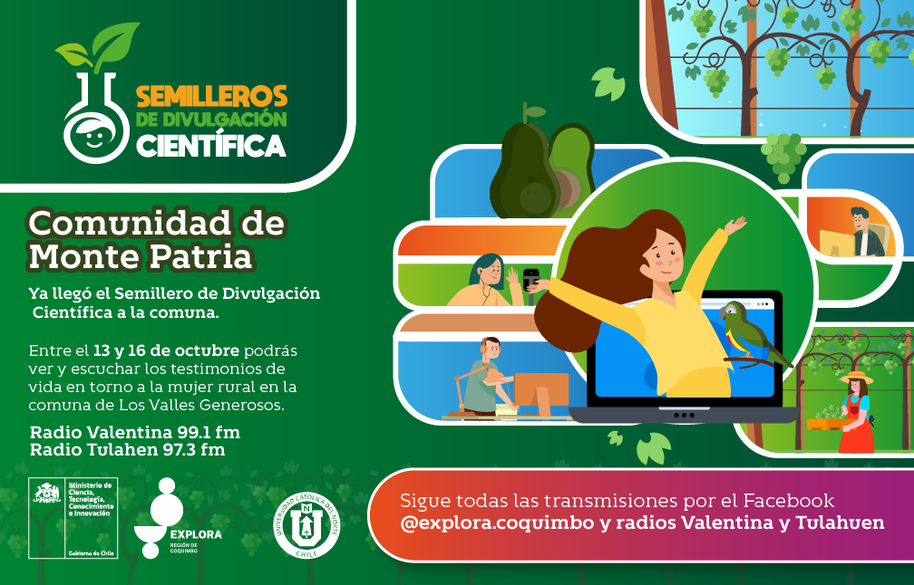 Con un foco en la labor de la mujer rural en Monte Patria vivirá un nuevo Semillero de Divulgación Científica