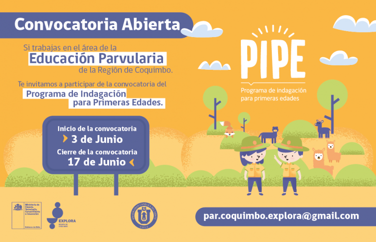 Explora Coquimbo convoca a profesionales de educación parvularia a desarrollar habilidades científicas en la primera infancia