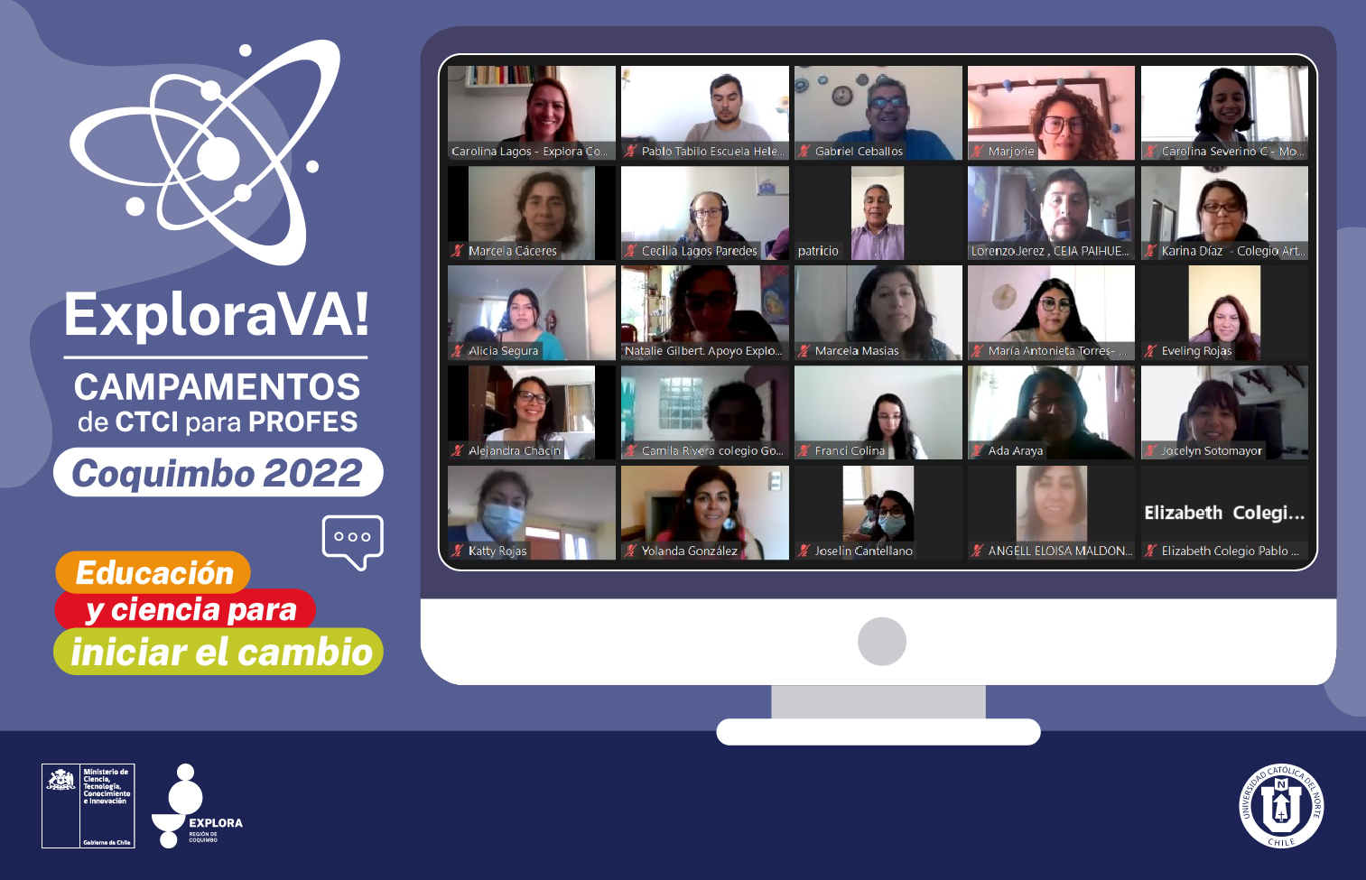 Campamento ExploraVA! reunió a decenas de profesionales de la educación en la Región de Coquimbo