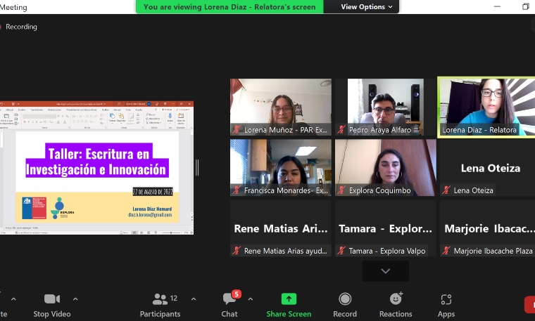 Docentes recibieron orientaciones para postular al Congreso Regional Explora de Investigación e Innovación Escolar 2022