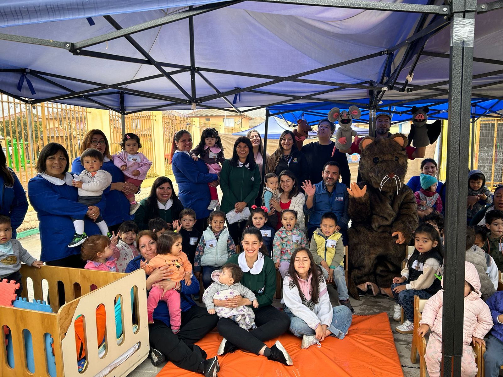 Ratoncito Topo jugó junto a niños y niñas de jardín infantil de La Serena