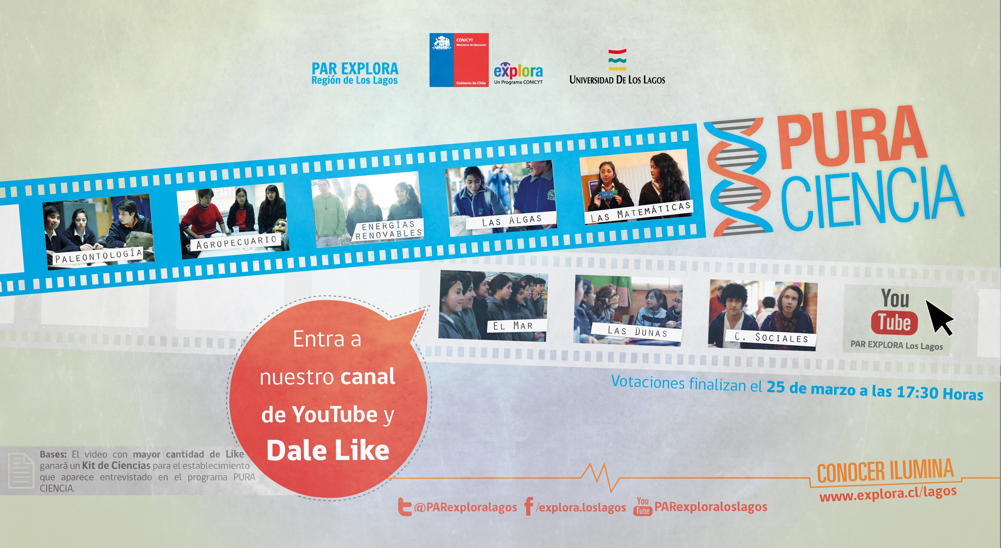 Dale Like al Programa PURA CIENCIA