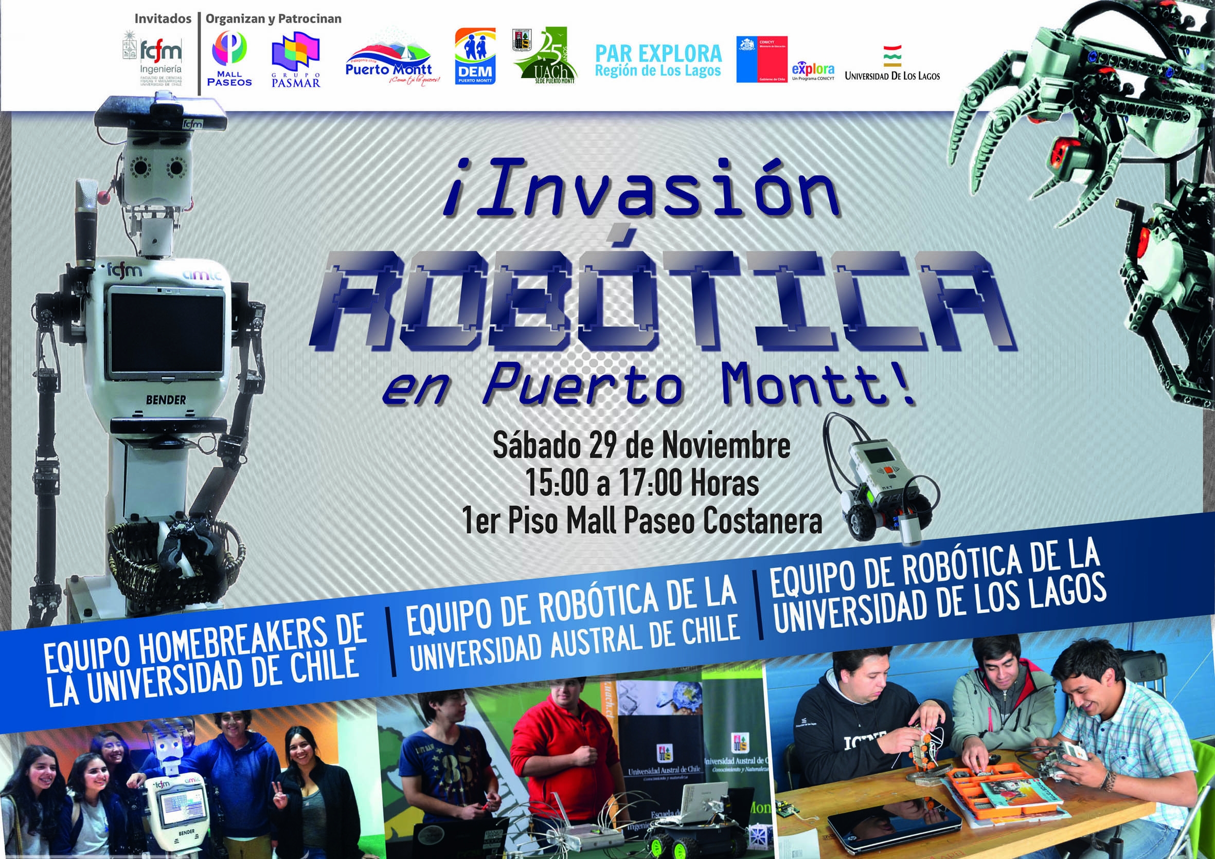 Robot “Bender” se presentará en Mall Paseo Costanera