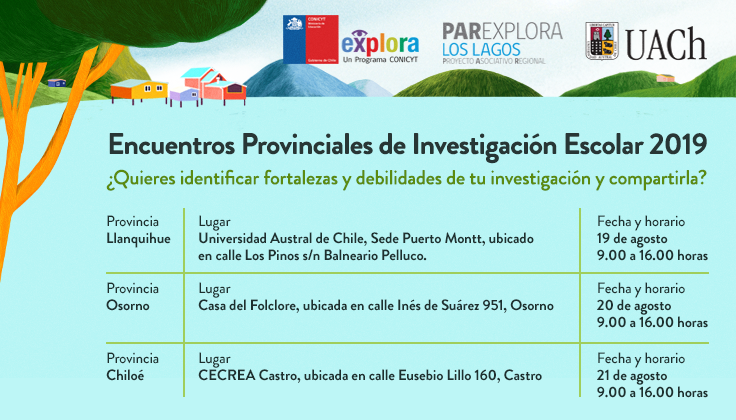 Súmate a los Encuentros Provinciales de Investigación Escolar 2019
