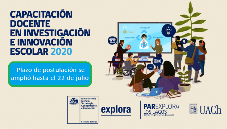 AMPLIAMOS PLAZO DE POSTULACIÓN AL CURSO DE FORMACIÓN DOCENTE EN INNOVACIÓN E INVESTIGACIÓN ESCOLAR 2020