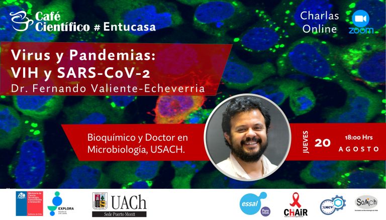 Inscríbete en el tercer Café Científico #Entucasa sobre «Virus y Pandemias: VIH y SARS-CoV-2»