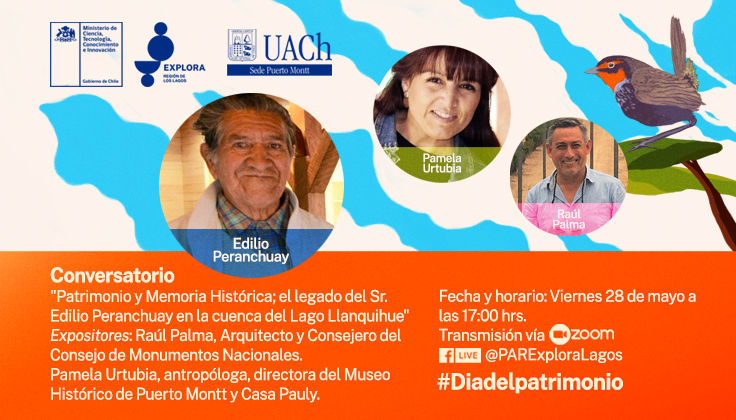  Conversatorio: «Patrimonio y Memoria Histórica; el legado del Sr. Edilio Peranchuay en la cuenca del Lago Llanquihue»