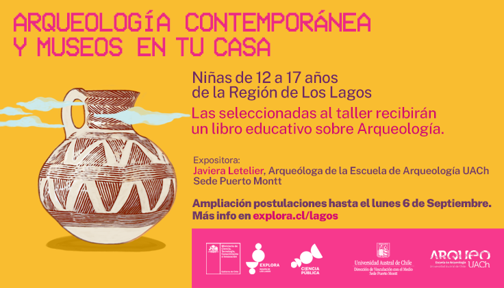 Ampliación postulaciones: Taller: “Arqueología Contemporánea y Museos en tu Casa”