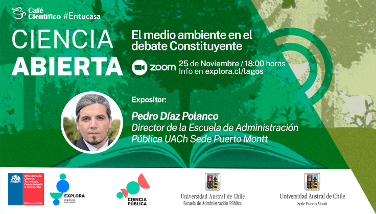 Inscripciones abiertas: Café Científico: «El medio ambiente en el debate Constituyente»
