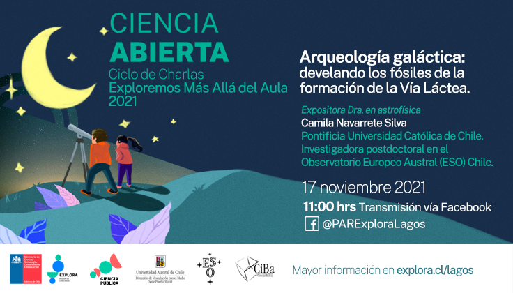 Inscríbete en la Charla: Arqueología Galáctica: develando los fósiles de la formación de la Vía Láctea