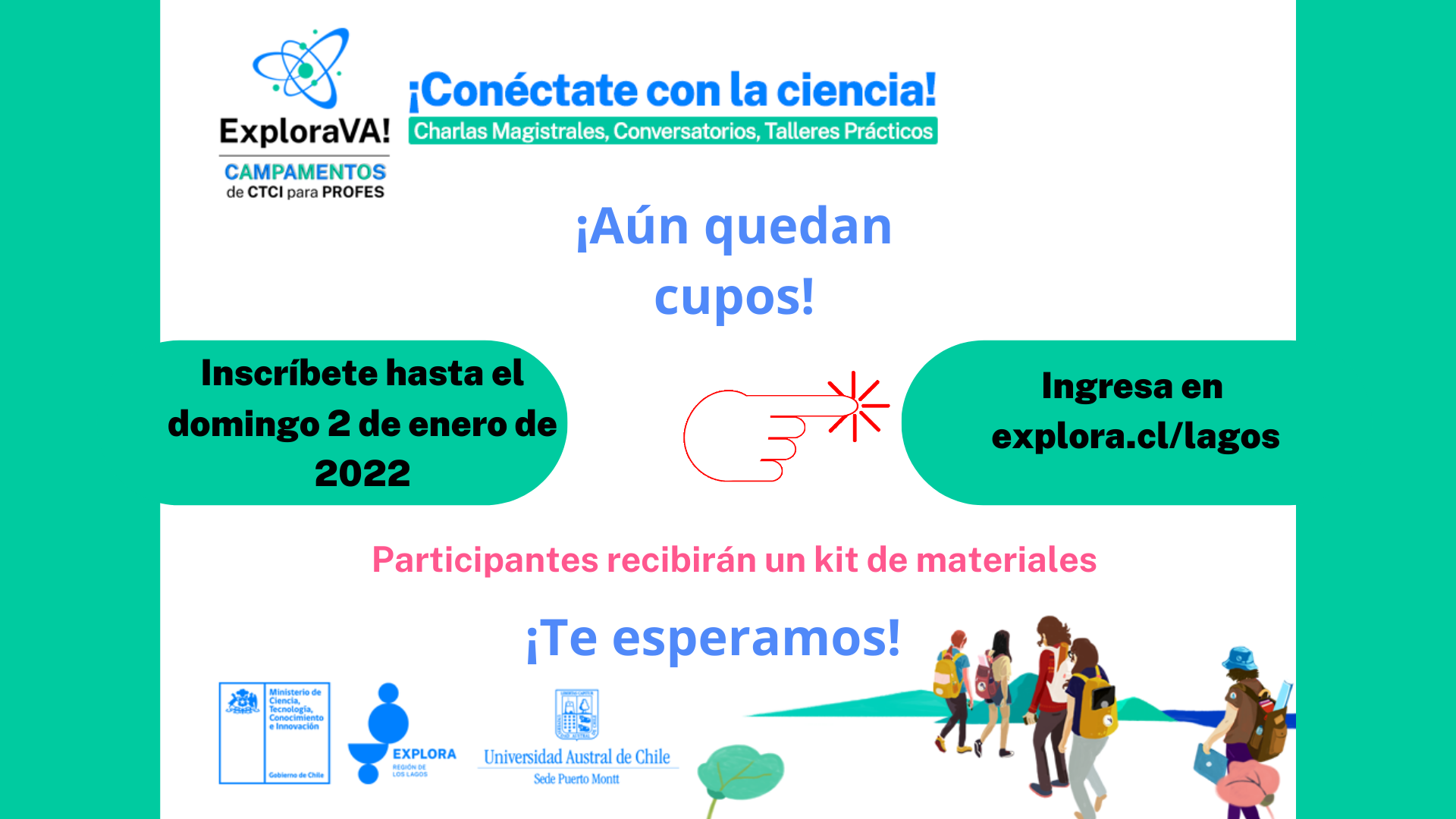 ¿Quieres ser un agente de cambio? Postula al Campamento Explora VA Los Lagos 2022