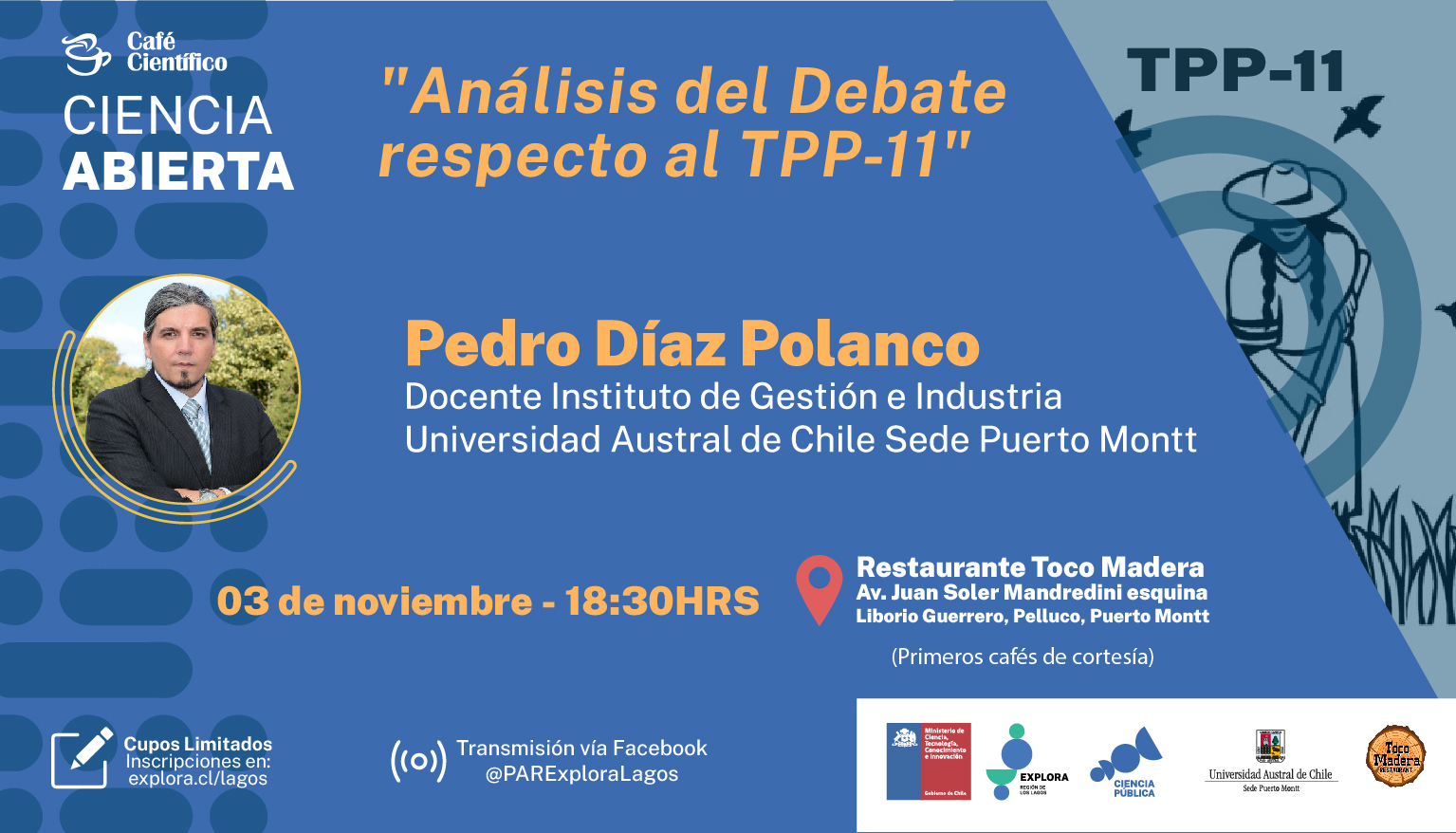 Inscripciones Café Científico «Análisis del Debate respecto al TPP-11»