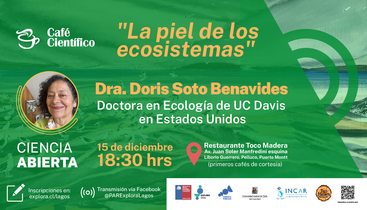 Café Científico «La piel de los ecosistemas» – Dra. Doris Soto Benavides