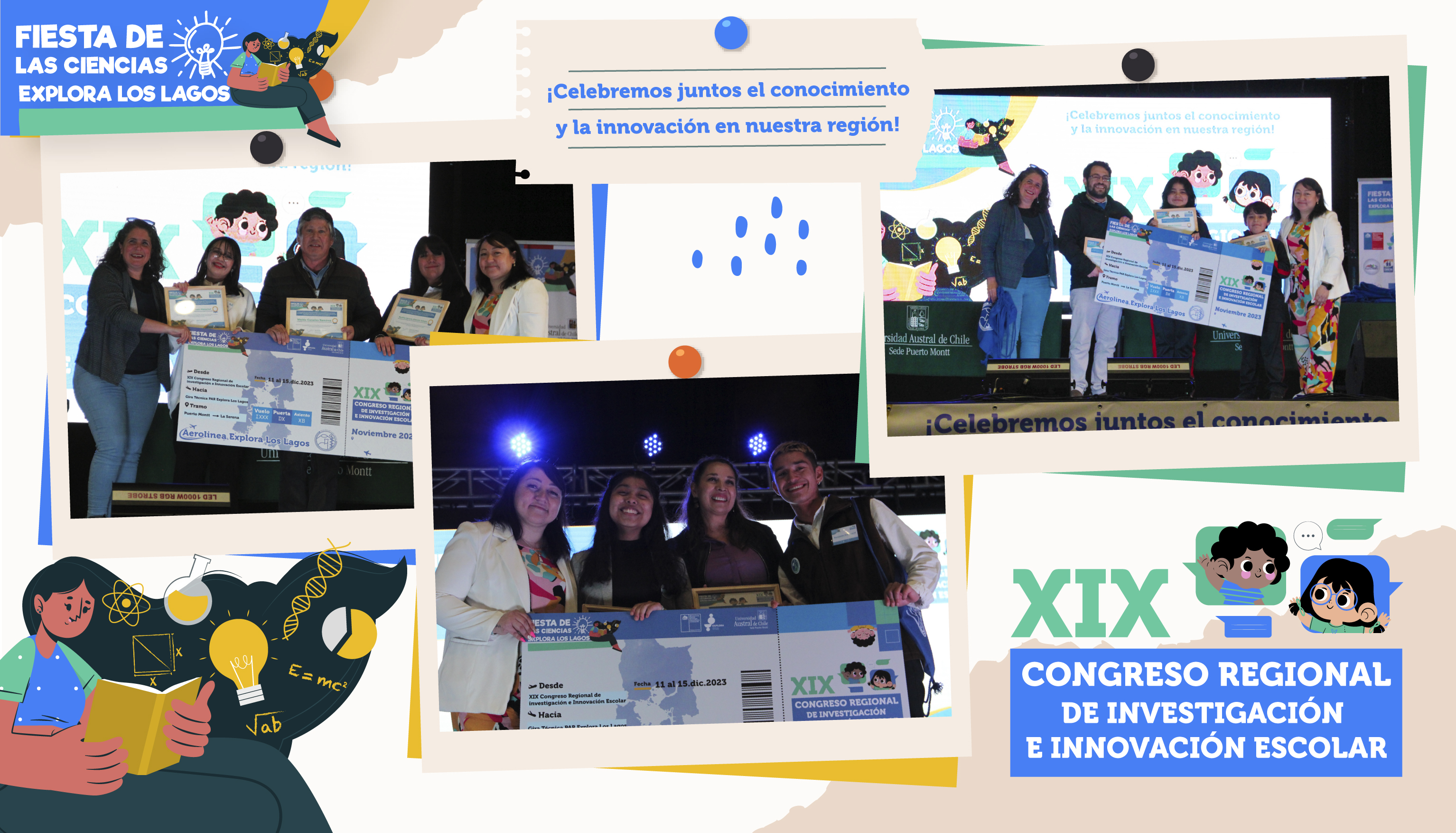 Establecimientos destacados en el XIX Congreso Regional Escolar Explora Los Lagos 2023 son de Calbuco, Ancud y Futaleufú