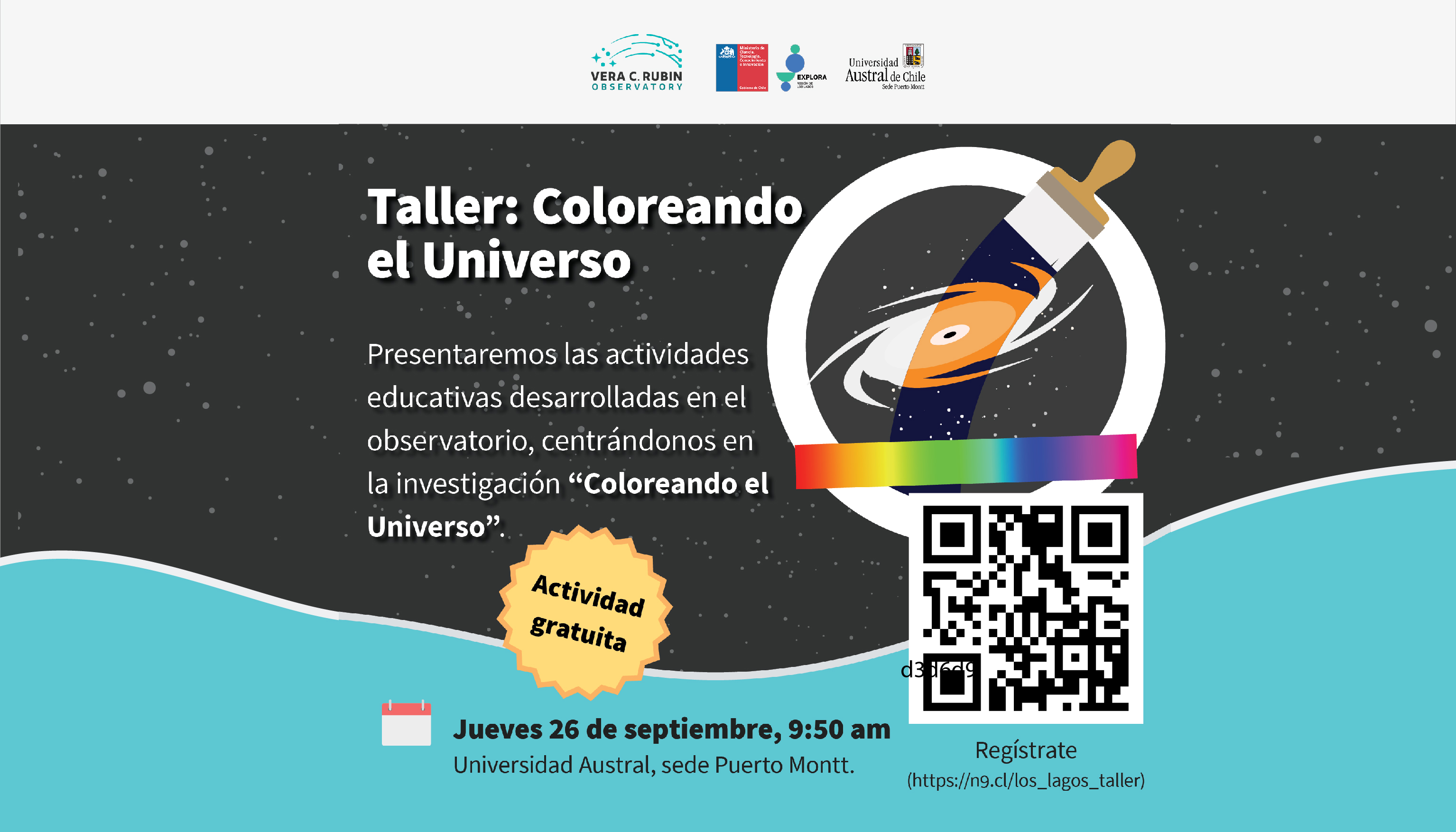 PAR Explora Los Lagos y Observatorio Vera C. Rubin invitan a docentes de Enseñanza Media a participar en capacitación