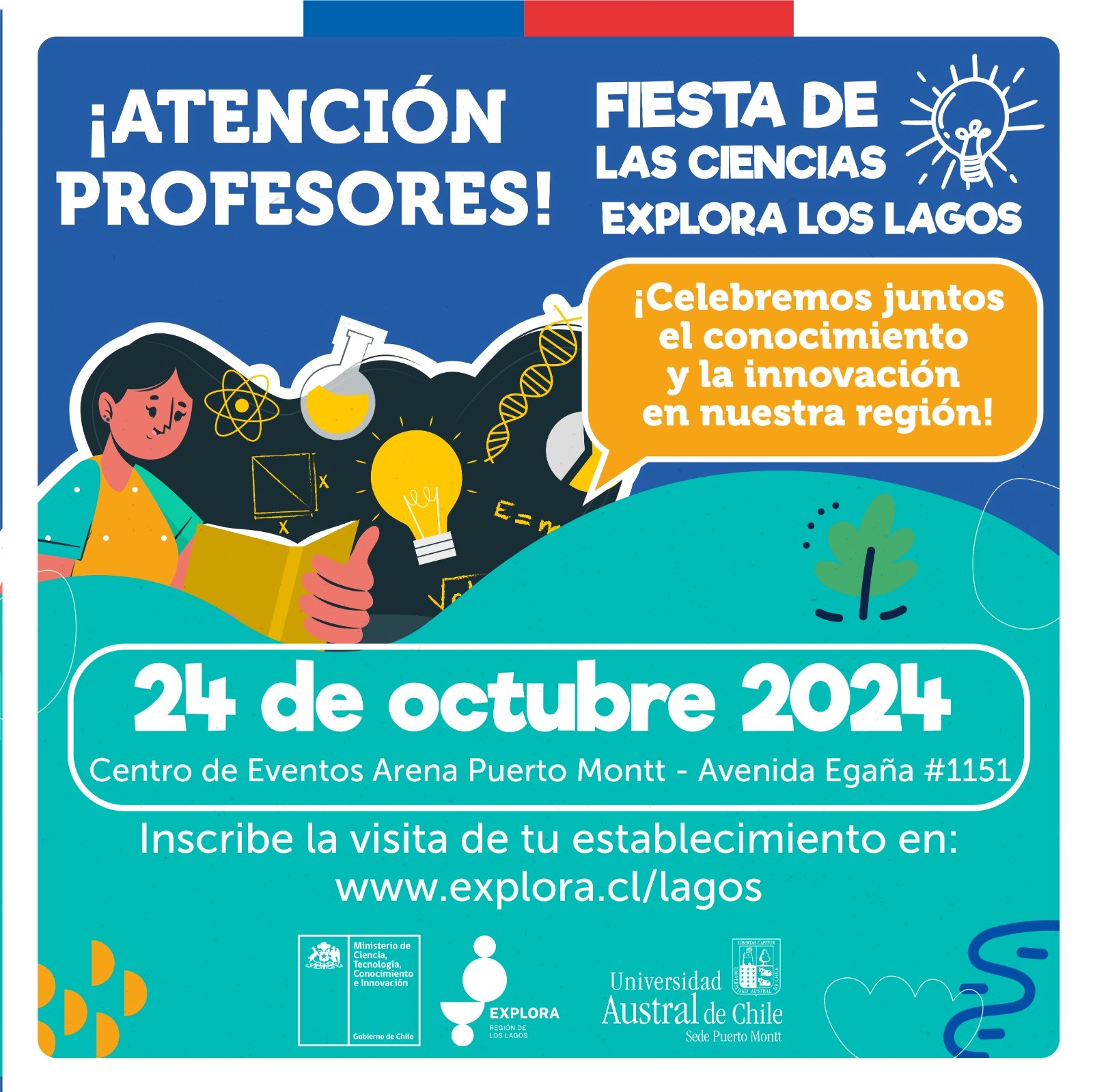 PAR Explora Los Lagos invita a visitar y participar en la Fiesta de las Ciencias 2024