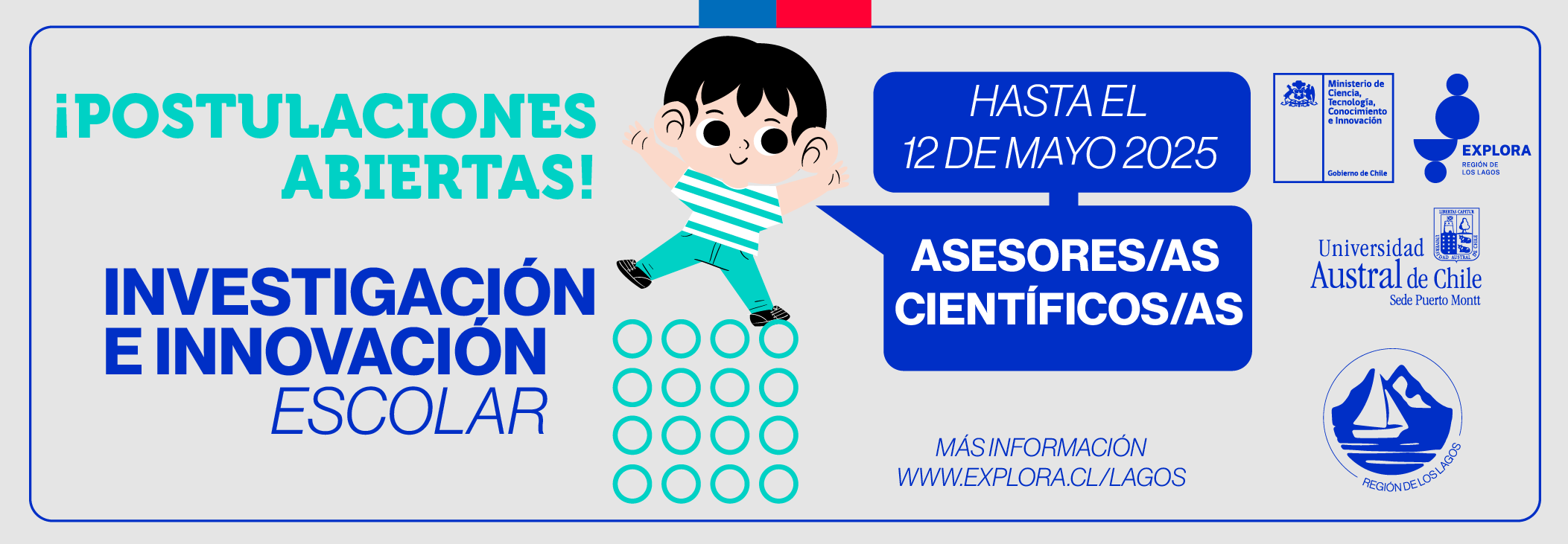 Explora Los Lagos convoca a asesoras y asesores científicos para apoyar a equipos de IIE 2025