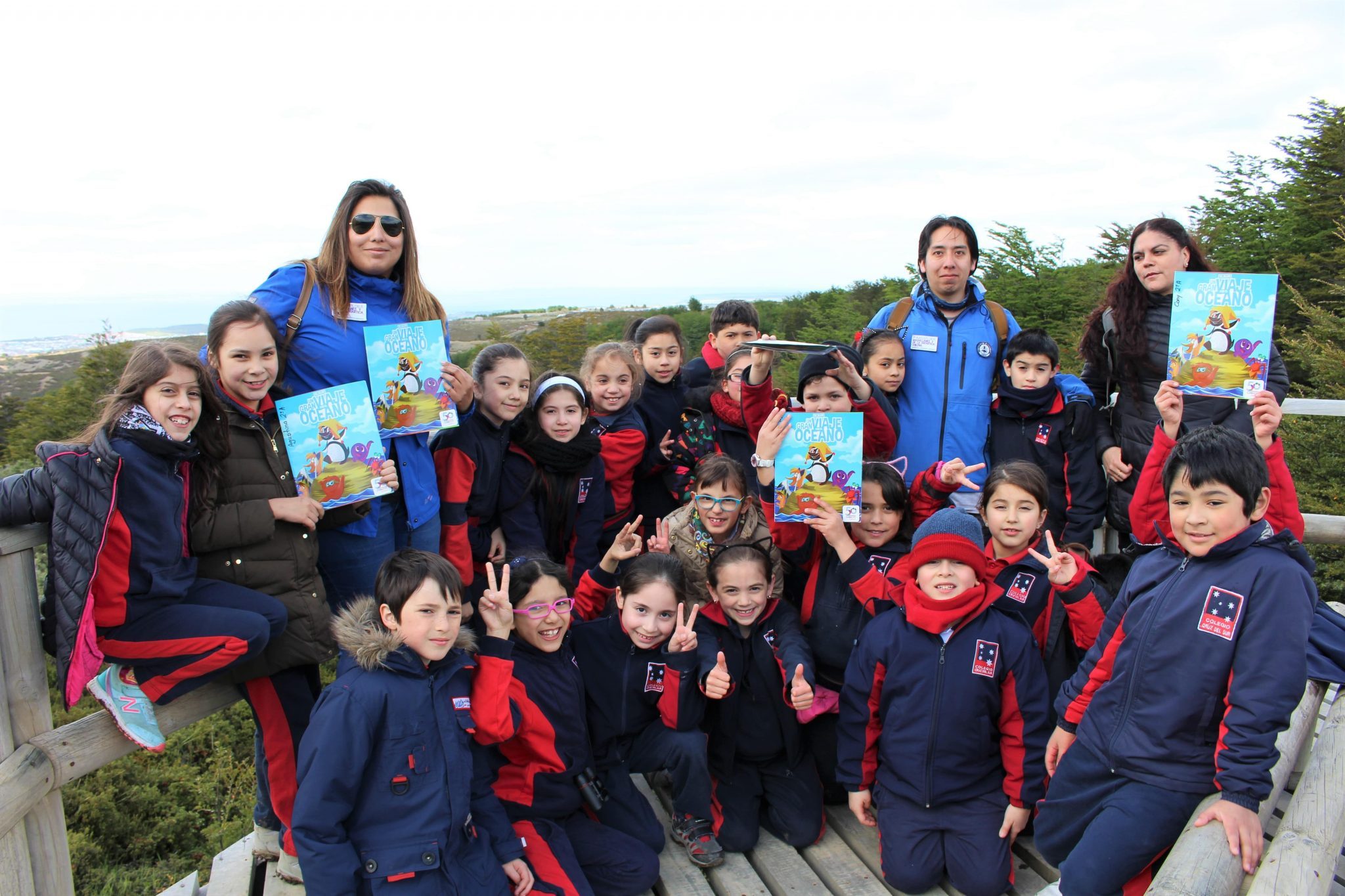 Ganadores del Álbum Explora “Un gran viaje por el océano” de Punta Arenas visitaron la Reserva Nacional Magallanes