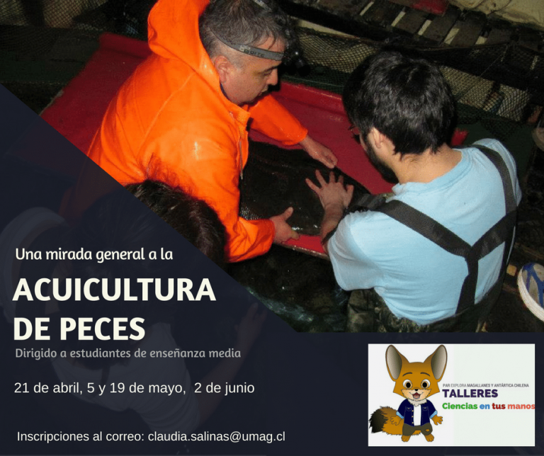 Inscripciones abiertas para el Taller “Una mirada general a la Acuicultura de peces”