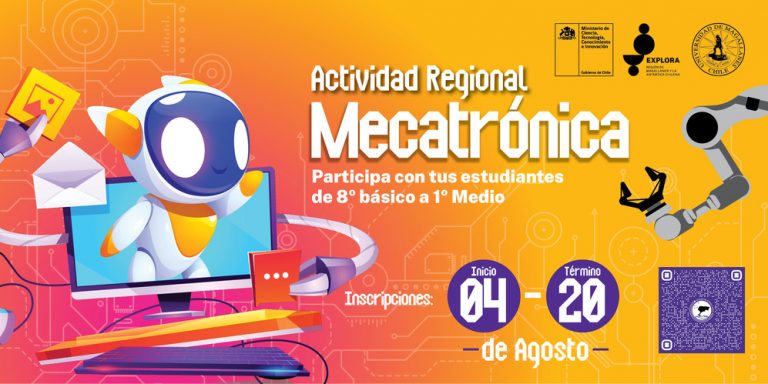 Abiertas se encuentran las inscripciones para que los  y las estudiantes de 8 básico y 1 medio sean parte de la Actividad Regional “Mecatrónica” de Explora Magallanes