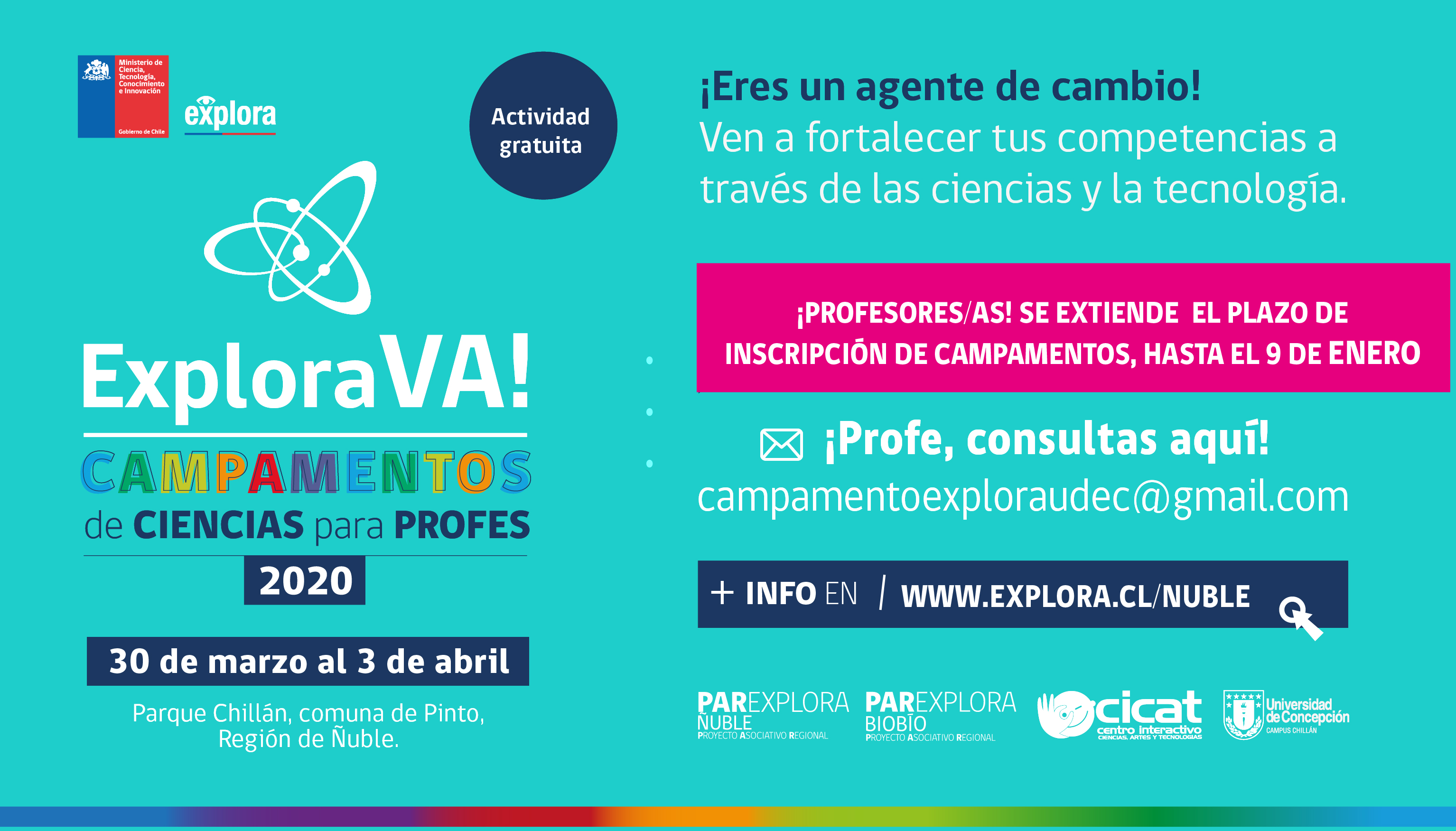 Explora VA! “Campamento de ciencias para profes”, abre sus postulaciones