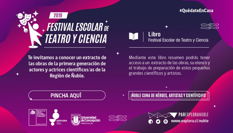 Te invitamos a conocer el libro resumen del I Festival Escolar de Teatro y Ciencia