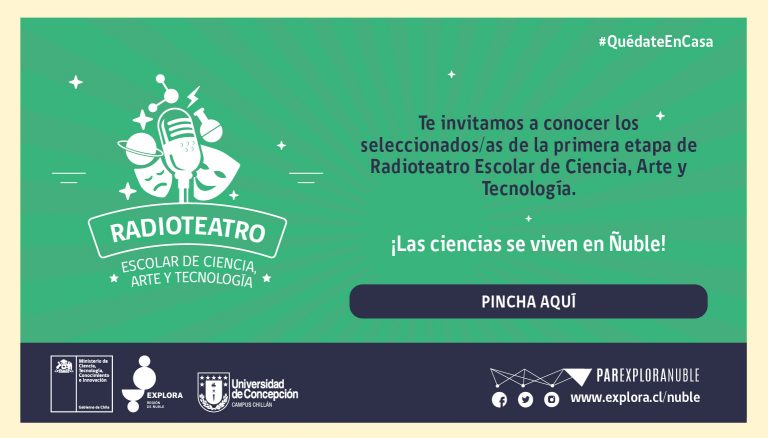 Te invitamos a conocer a los seleccionados/as de la primera etapa del Radioteatro Escolar de Ciencia, Arte y Tecnología