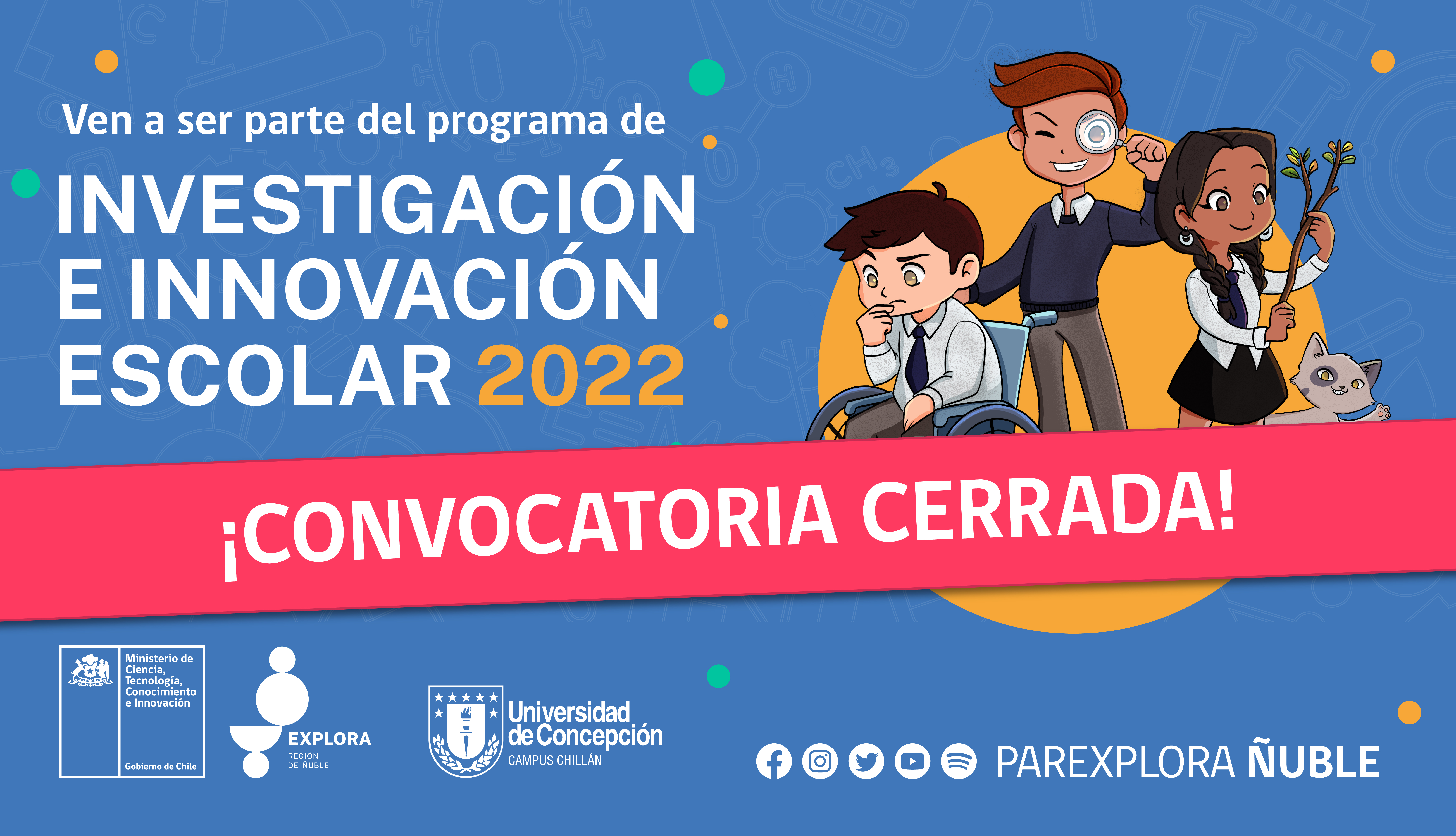Explora y comparte tus ideas en Investigación e Innovación Escolar 2022