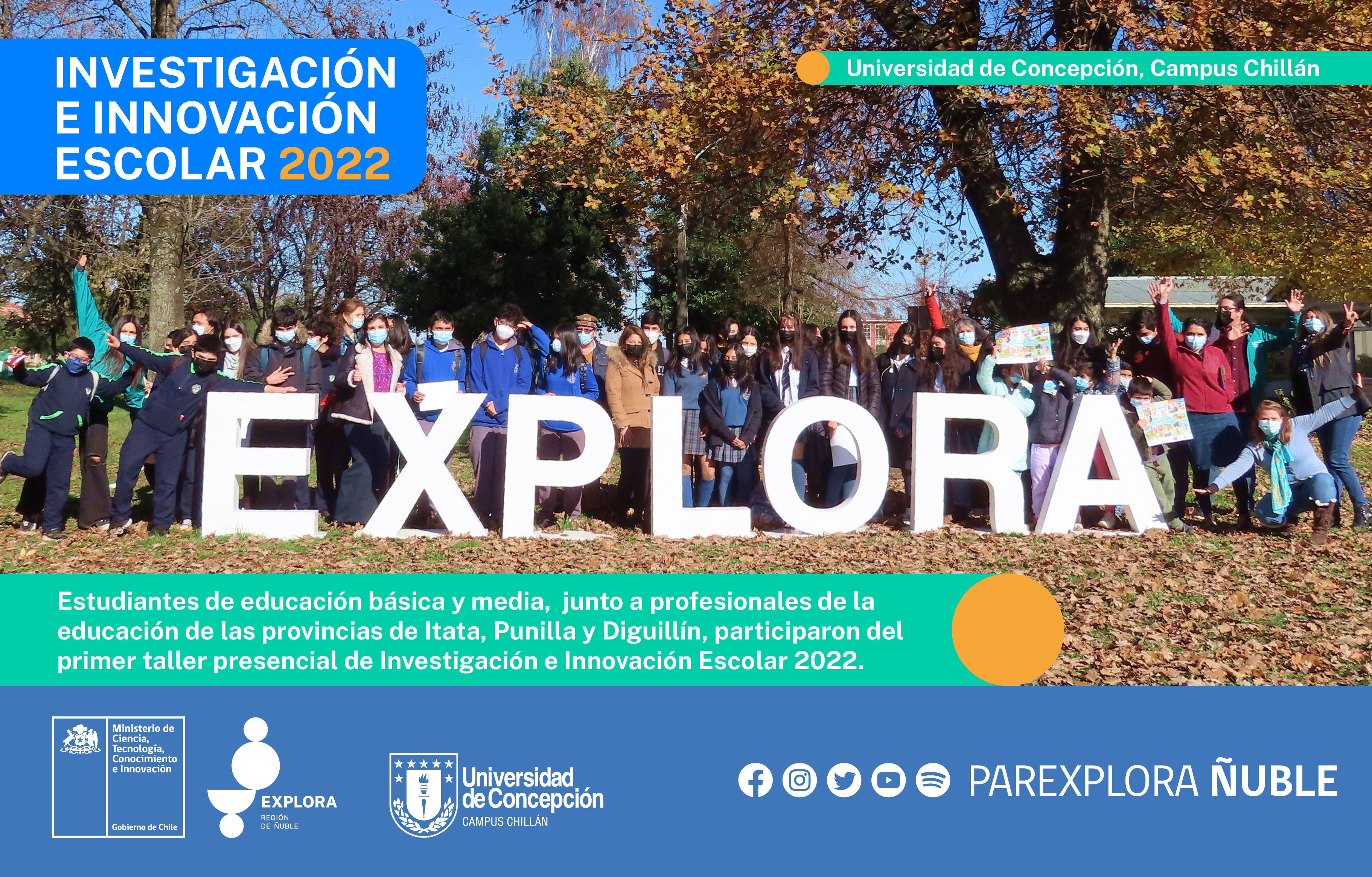 Explora Ñuble da inicio a talleres de Investigación e Innovación Escolar con alta participación de estudiantes y docentes